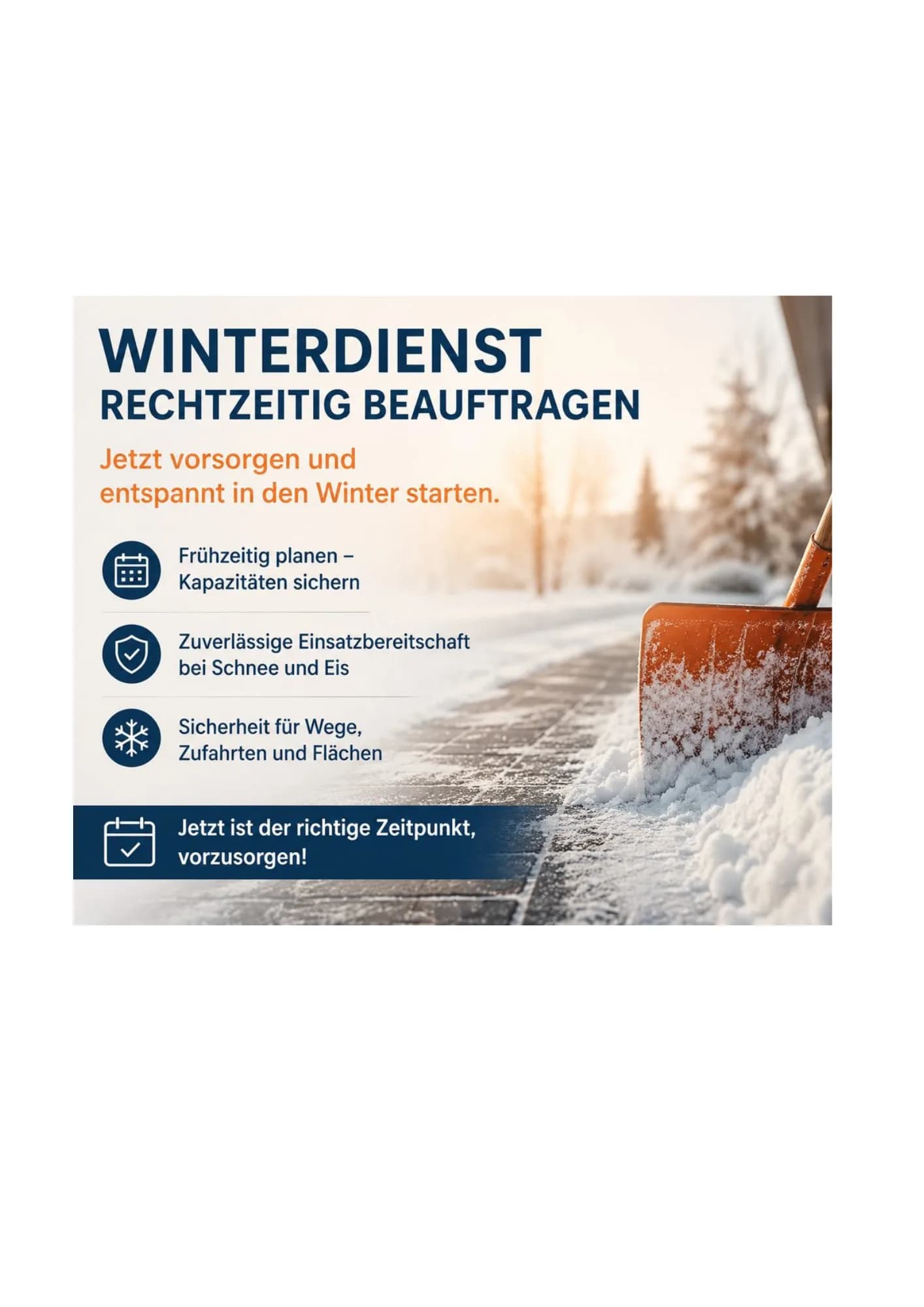 Warum jetzt der beste Zeitpunkt ist, den Winterdienst zu beauftragen