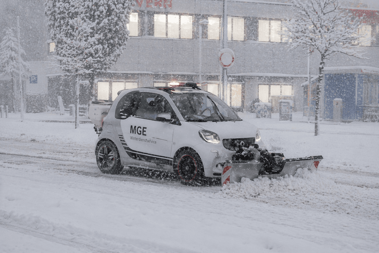 MGE-Winterdienstservice im Einsatz